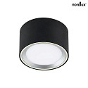 Nordlux Plafoniera FALLON IP20, nero dimmerabile