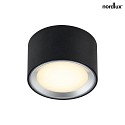 Nordlux Plafoniera FALLON IP20, nero dimmerabile