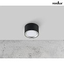 Nordlux Plafoniera FALLON IP20, nero dimmerabile