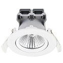 LED Einbaustrahler FREMONT, 1er Set, 36�, 4,5W, 2700K, 345lm, IP23, dimmbar