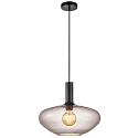 Pendant luminaire ALTON 35, E27, IP20, black/smoky