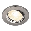 Plafonnier encastr CANIS rond GU10 IP20, nickel gradable