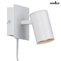 Nordlux Wall spot FRIDA, GU10, IP20, white