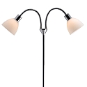 Nordlux Lampadaire RAY  2 flammes E14 IP20, chrome