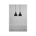 Nordlux Luminaire  suspension RAY  2 flammes E14 IP20, noir  