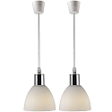Luci a sospesione RAY 2-KIT Set di 2 E14 IP20, Cromo