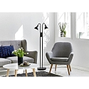 Nordlux Lampadaire RAY  2 flammes, dimmable E14 IP20, noir  gradable