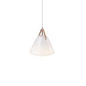 design for the people by Nordlux Pendant luminaire STRAP 27, 27cm, E27, IP20, frosted glass white