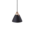 design for the people by Nordlux Pendant luminaire STRAP 27, 27cm, E27, IP20, metal, black