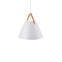 design for the people by Nordlux Pendant luminaire STRAP 36, 36cm, E27, IP20, metal, white