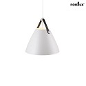 design for the people by Nordlux Pendant luminaire STRAP 36, 36cm, E27, IP20, metal, white