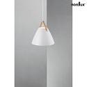 design for the people by Nordlux Pendant luminaire STRAP 36, 36cm, E27, IP20, metal, white