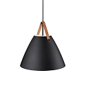 design for the people by Nordlux Pendant luminaire STRAP 48, 48cm, E27, IP20, metal, black