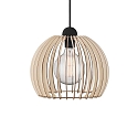 Luminaire  suspension CHINO 30 E27 IP20, marron, noir  