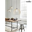 Nordlux Luminaire à suspension CHINO 40 E27 IP20, marron, noir  