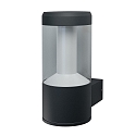 outdoor wall luminaire ENDURA STYLE LANTERN MODERN cylindrical, switchable IP44, dark grey 