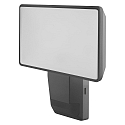 Applique da esterno ENDURA PRO FLOOD SENSOR 27W con sensore, inclinabile, con diffusore IP55, grigio scuro dimmerabile