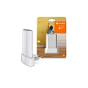 Ledvance Eclairage de nuit  LUNETTA SHINE WHITE haut, avec capteur, avec prise de courant IP20, blanche 