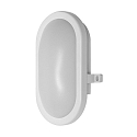 surface luminaire LED BULKHEAD 11W oval, impact resistant IP54, white 