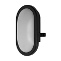 surface luminaire LED BULKHEAD 11W oval, impact resistant IP54, black 