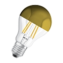 top mirrored lamp standard CLASSIC MIRROR A60 CL GOLD switchable A60 clear E27 4W 400lm 2700K 300° CRI 80-89
