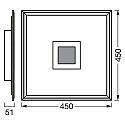 Ledvance SMART WIFIPLAPLUSHOLEBL450X450RGBTW