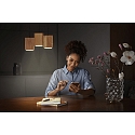 Ledvance SMART+ WIFI DECOR WOOD PENDANT TW 3 flammes, Tunable White, contrlable via WLAN / WIFI, gradable