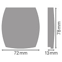 Ledvance Zubehör für LED LichtbandTruSys® FLEX mit Montageschiene - Endkappe RAIL WT, Kunststoff (PC), weiß
