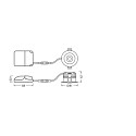 Ledvance Downlight SP FIX P 8W 930 PS DIM IP44 SI rigido, con interruttore, multipower, indietro IP44/IP20, argento