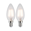 Ampoule  filament forme bougie C35 lot de 2 E14 3W 250lm 2700K CRI >80 