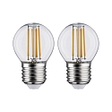 Paulmann Ampoule  filament forme de gouttes P45 lot de 2 E27 5W 470lm 2700K CRI >80 