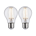 2er-Set LED Filament Standardform A60, 230V, E27, 7W 2700K 806lm, klar
