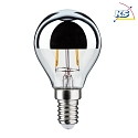 Paulmann LED Filament Top mirrored Lamp Drop SILVER, 230V, E14, 2.6W 2700K 220lm, clear