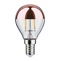 Paulmann LED Filament Top mirrored Lamp Drop COPPER, 230V, E14, 2.6W 2700K 220lm, clear