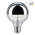 Paulmann LED Deco Globe G95 Top mirrored Lamp SILVER, 230V, E27, 4.8W 2700K 580lm