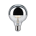 LED Deko-Globe G95 Kopfspiegel SILBER, 230V, E27, 6.5W 2700K 600lm