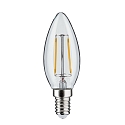 Paulmann LED Filament Kerze B35, 230V, E14, 2.6W 2700K 250lm, nicht dimmbar, Glas klar