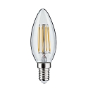Paulmann LED Filament Kerze B35, 230V, E14, 4.8W 2700K 470lm, dimmbar, Glas klar