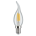 Paulmann LED Filament Kerze Windsto, 230V, E14, 4.8W 2700K 470lm, dimmbar, klar
