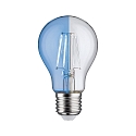 Paulmann LED Deko-Filament Birne BLAU NonDim, 230V, E27, 2.2W 1000K 40lm, Glas klar