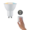 Paulmann reflector lamp GU10 CHOOSE WHITESWITCH CCT Switch, set of 3 GU10 5,9W 470lm 2700 / 4000 / 6500K 110° CRI >80  Paulmann reflector lamp GU10 CHOOSE WHITESWITCH CCT Switch, set of 3 GU10 5,9W 470lm 2700 / 4000 / 6500K 110° CRI >80