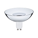 Paulmann LED Reflektorlampe Edition Special,  10cm, innenverspiegelt, 230V, GU10, 4.9W 3000K 360lm, 3step dimmbar, Wei / Silber
