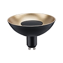 Paulmann LED Reflektorlampe Edition Special,  10cm, innenverspiegelt, 230V, GU10, 4.9W 1900K 170lm, 3step dimmbar, Schwarz / Gold
