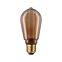 Paulmann Dekorative LED Edisonlampe ST64 INNER GLOW SPIRAL, E27, 3.6W 1800K 120lm, dimmbar, Goldglas