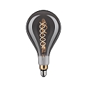 LED Filament BIG DROP, Doppel-Spiral,  16cm / L 30cm, 230V, E27, 7W 1800K 200lm, dimmbar, Rauchglas