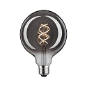 LED Filament Globe125 VINTAGE 1879, Spiral, 230V, E27, 4W 1800K 130lm, dimmbar, Rauchglas