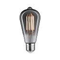 LED Filament Edisonlampe ST64 VINTAGE 1879, 230V, E27, 7.5W 1800K 320lm, dimmbar, Rauchglas