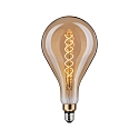 LED Filament BIG DROP, Doppel-Spiral,  16cm / L 30cm, 230V, E27, 7W 1800K 400lm, dimmbar, Gold