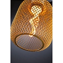 Paulmann LED Deko-Filament METALLIC GLOW ZYLINDER HELIX, � 10cm, E27, 3.5W 1800K 130lm, Metallkorb, schaltbar, Messing