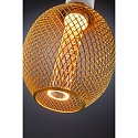 Paulmann LED Deko-Filament METALLIC GLOW GLOBE SPIRAL, E27, 4.2W 1800K 200lm, Metallkorb, schaltbar, Messing